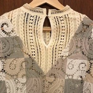Sea New York Lace Top in Cream and Gray